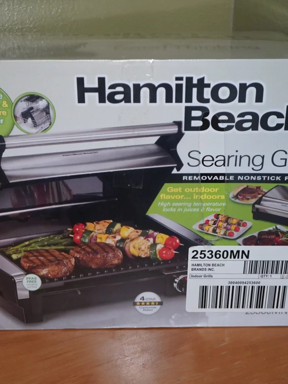 Hamilton Beach Electric Indoor Searing Grill with Window